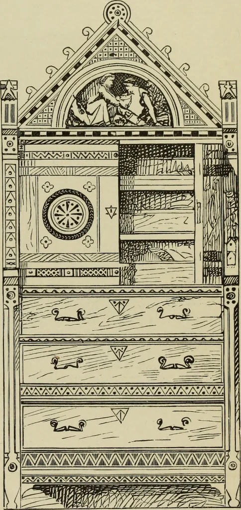 An illustration from Art decoration applied to furniture, 1877, leaf 212