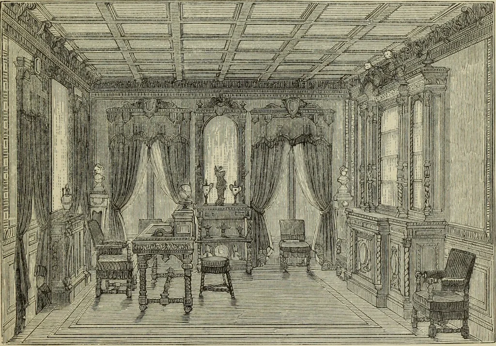 An illustration from Art decoration applied to furniture, 1877, leaf 216