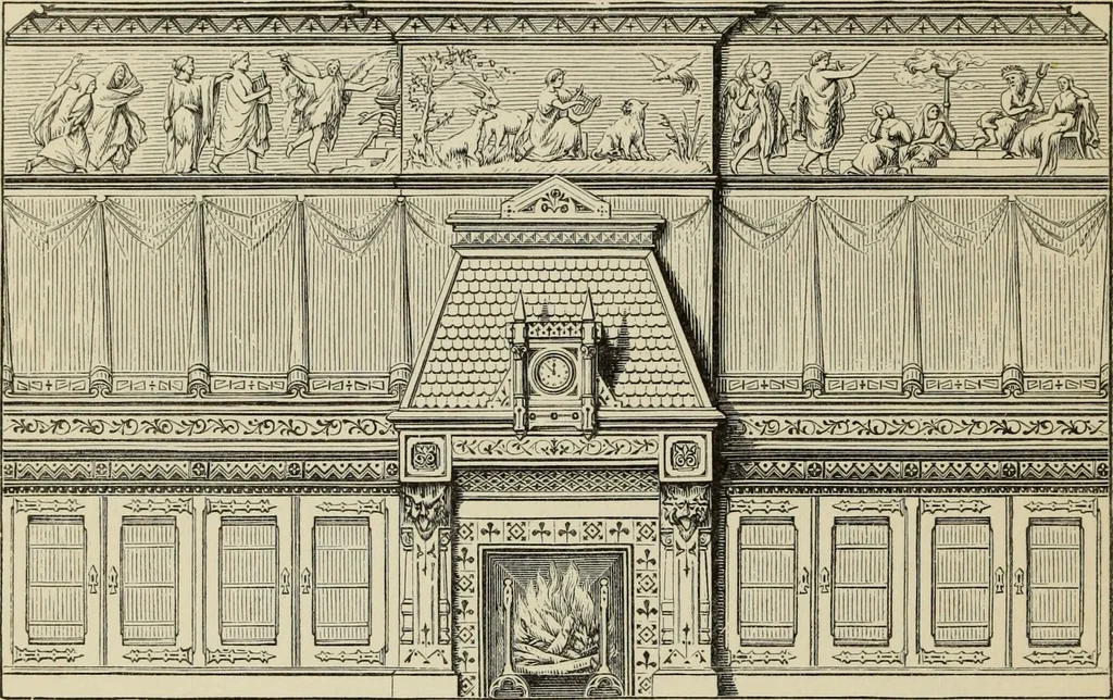 An illustration from Art decoration applied to furniture, 1877, leaf 219