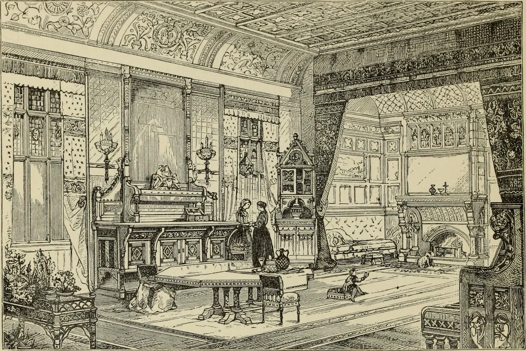 An illustration from Art decoration applied to furniture, 1877, leaf 227