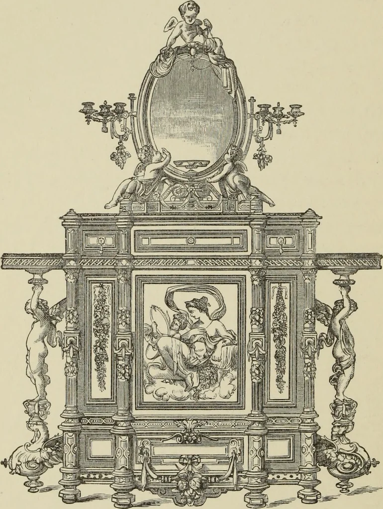 An illustration from Art decoration applied to furniture, 1877, leaf 61