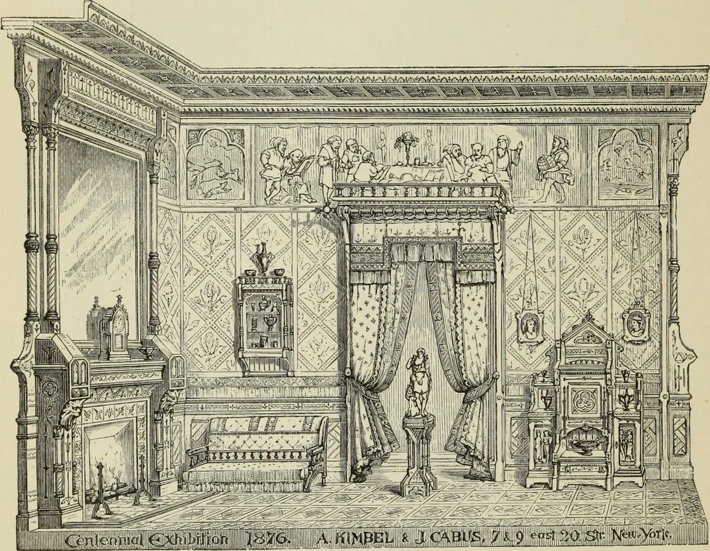An illustration from Art decoration applied to furniture, 1877, leaf 91