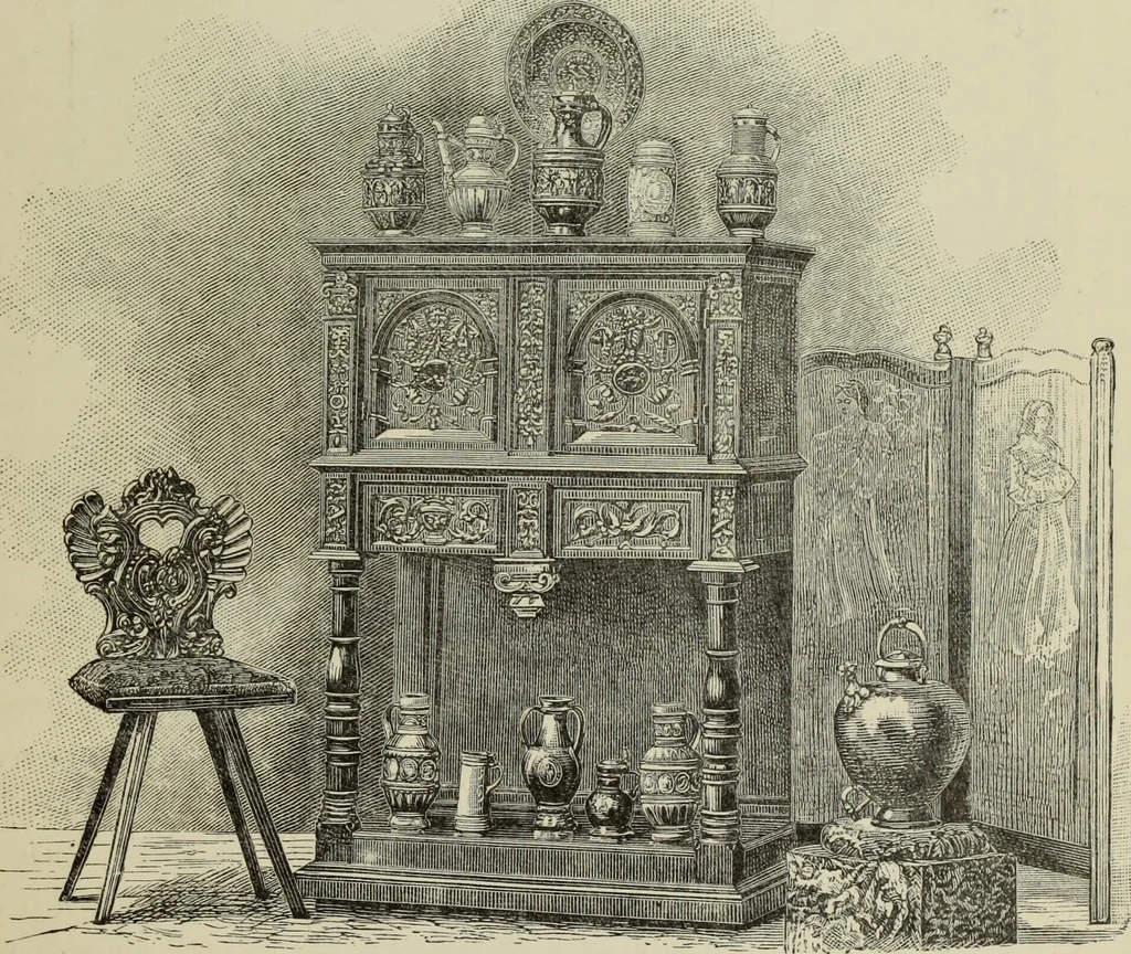 An illustration from Art decoration applied to furniture, 1877, leaf 96