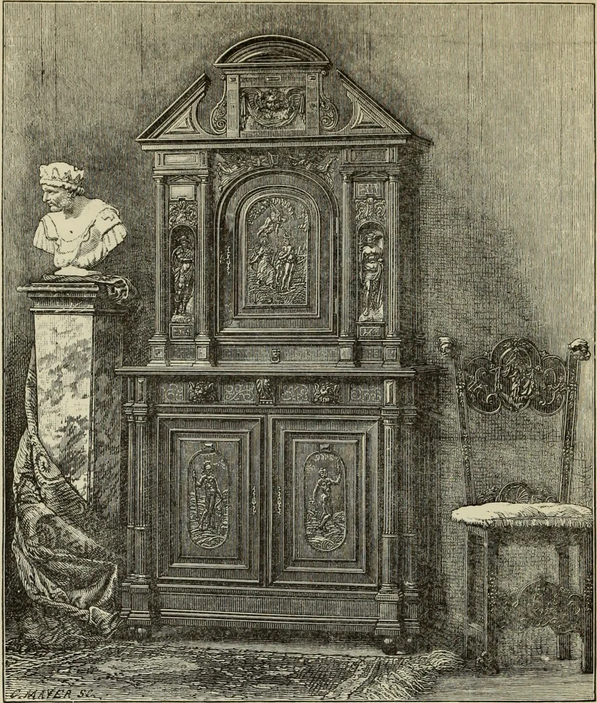 An illustration from Art decoration applied to furniture, 1877, leaf 97