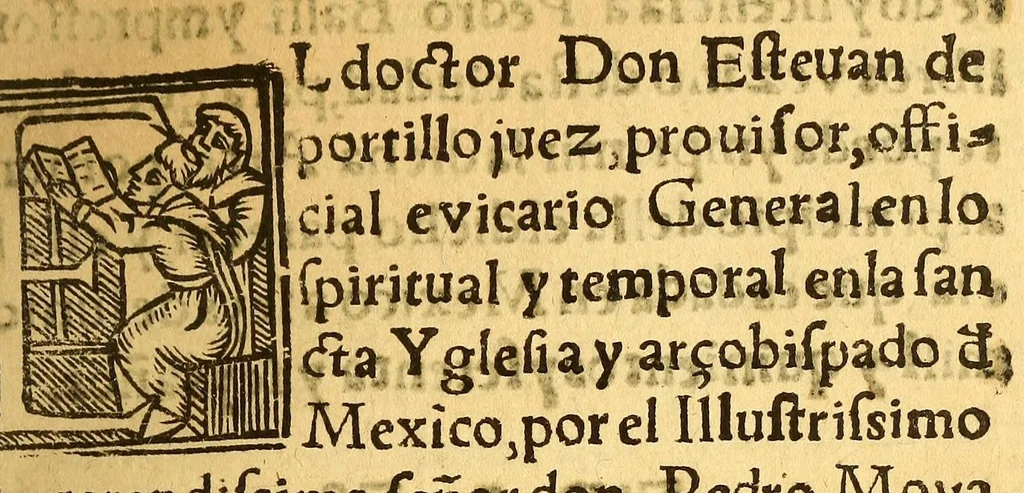 An illustration from Arte dela lengua mexicana y castellana,, 1576, leaf 11