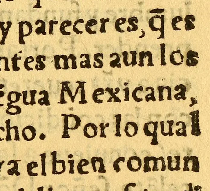 An illustration from Arte dela lengua mexicana y castellana,, 1576, leaf 21