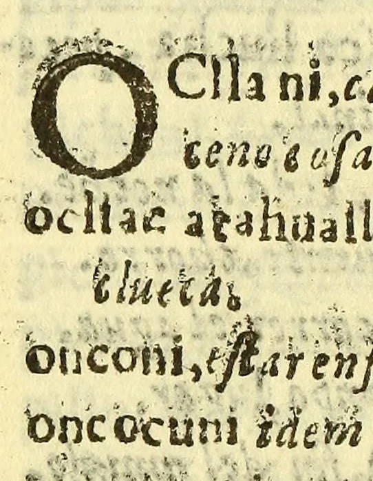 An illustration from Arte de la lengua quichua,, 1700, leaf 213