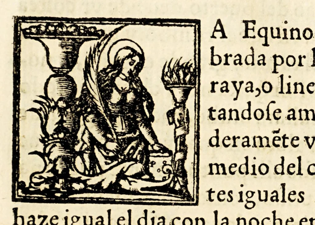 An illustration from Arte de la verdadera nauegacion. : en que se trata de la machina del mu[n]do, es a saber, cielos, y elementos ..., 1602, leaf 88