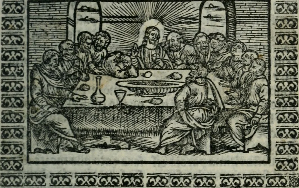 An illustration from Arte del ben psare e cõtemplare la passione del nostro Signor Jesu Christo con vn singular trattato dello imitar di Christo di nouo corretta historiata, 1527, leaf 134