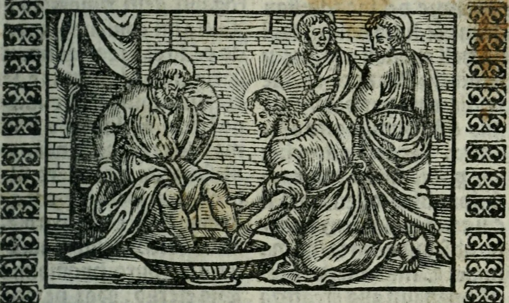 An illustration from Arte del ben psare e cõtemplare la passione del nostro Signor Jesu Christo con vn singular trattato dello imitar di Christo di nouo corretta historiata, 1527, leaf 142