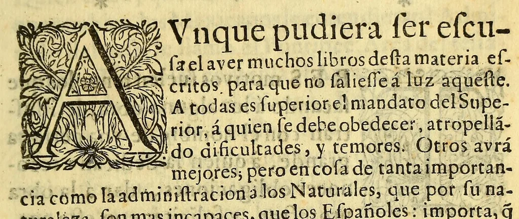 An illustration from Arte de lengua mexicana,, 1673, leaf 11