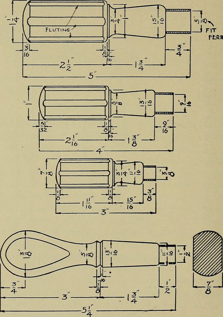 An illustration from Art and education in wood-turning;, 1921, leaf 45