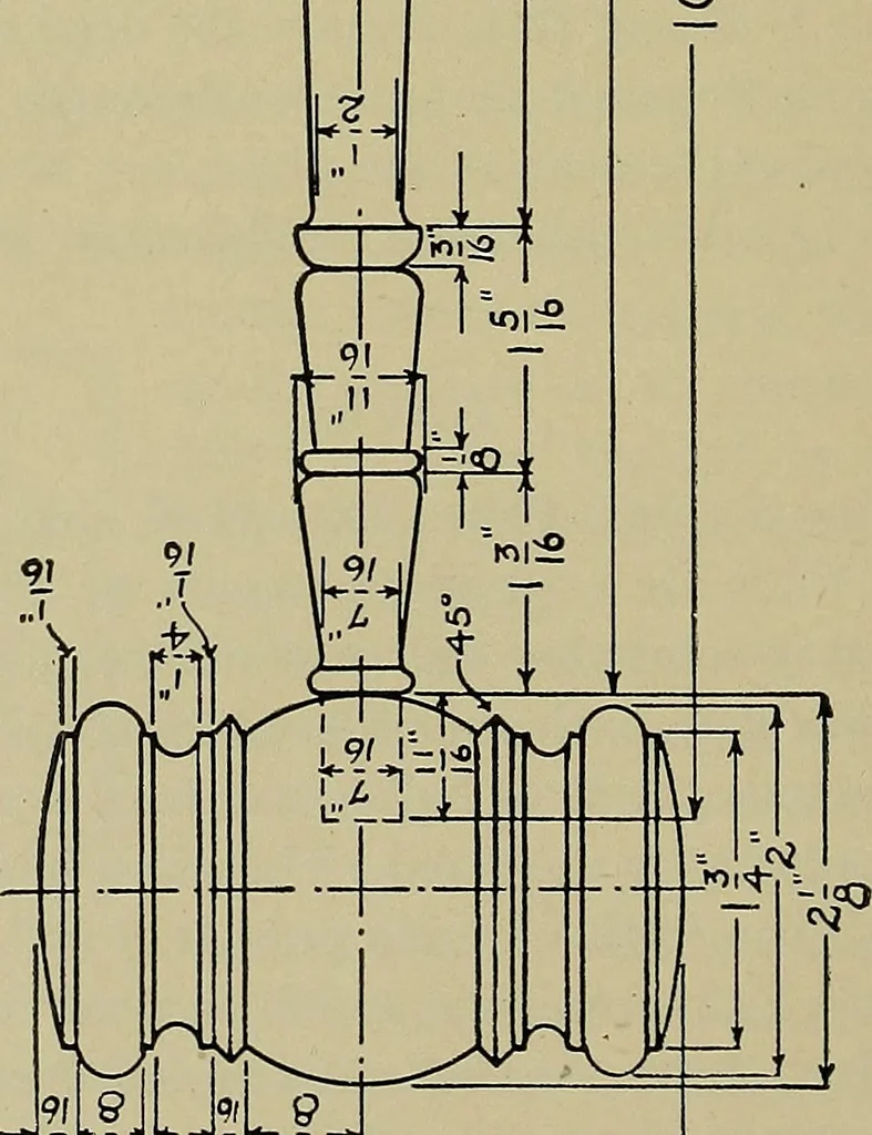 An illustration from Art and education in wood-turning;, 1921, leaf 51