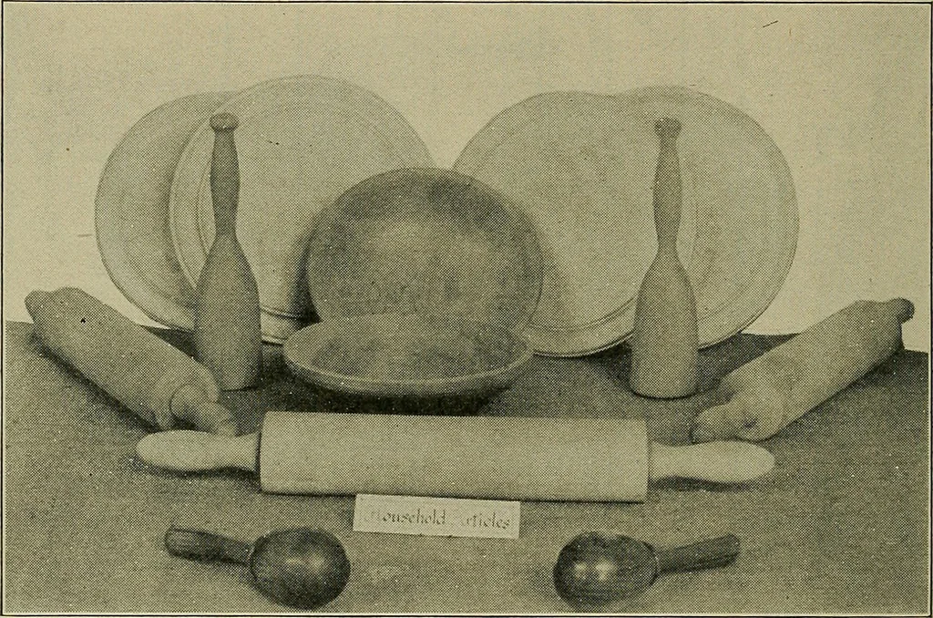 An illustration from Art and education in wood-turning;, 1921, leaf 57