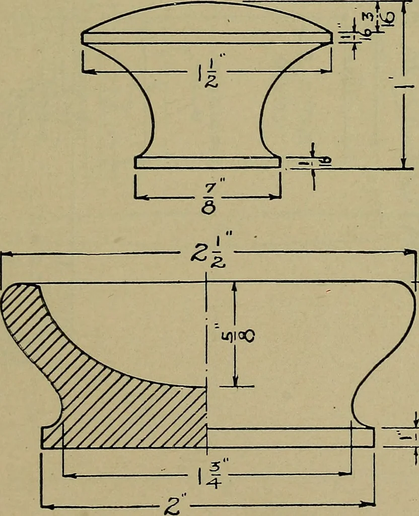 An illustration from Art and education in wood-turning;, 1921, leaf 60