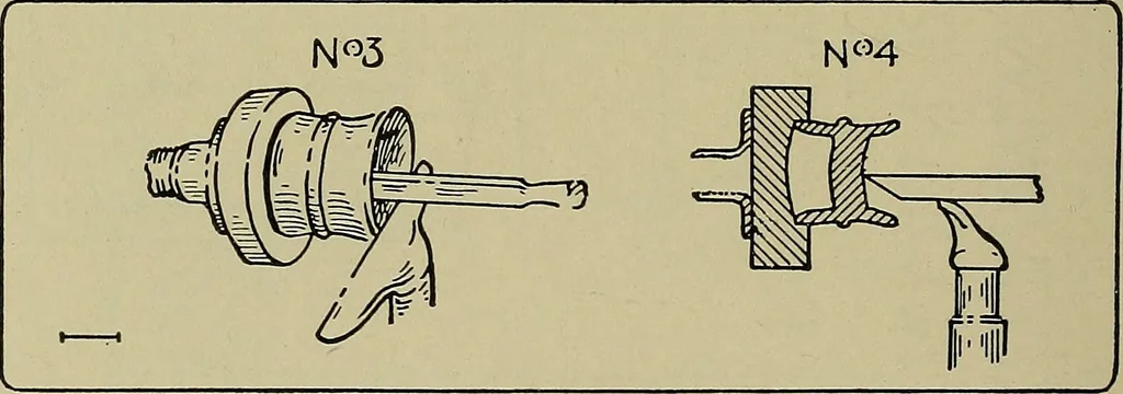 An illustration from Art and education in wood-turning;, 1921, leaf 65