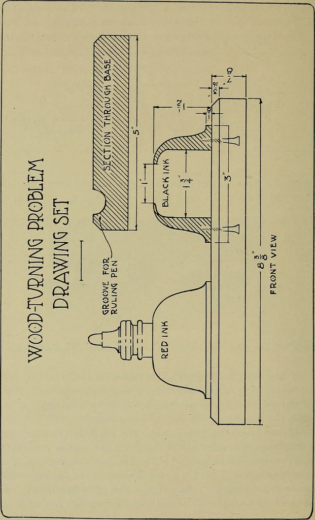 An illustration from Art and education in wood-turning;, 1921, leaf 67