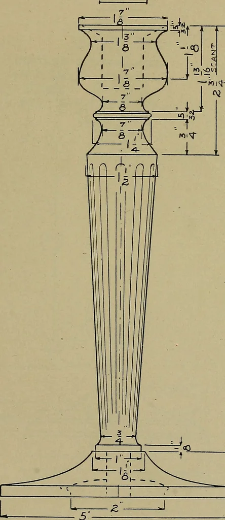 An illustration from Art and education in wood-turning;, 1921, leaf 76