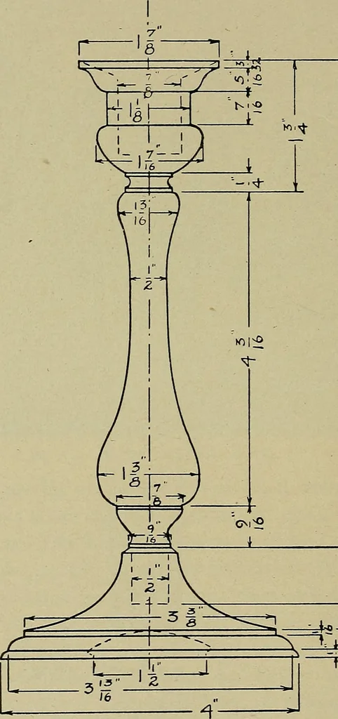 An illustration from Art and education in wood-turning;, 1921, leaf 77
