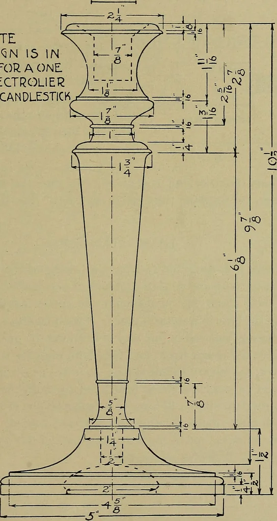 An illustration from Art and education in wood-turning;, 1921, leaf 78