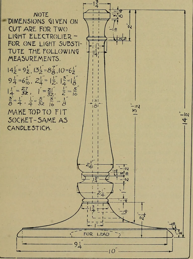 An illustration from Art and education in wood-turning;, 1921, leaf 80