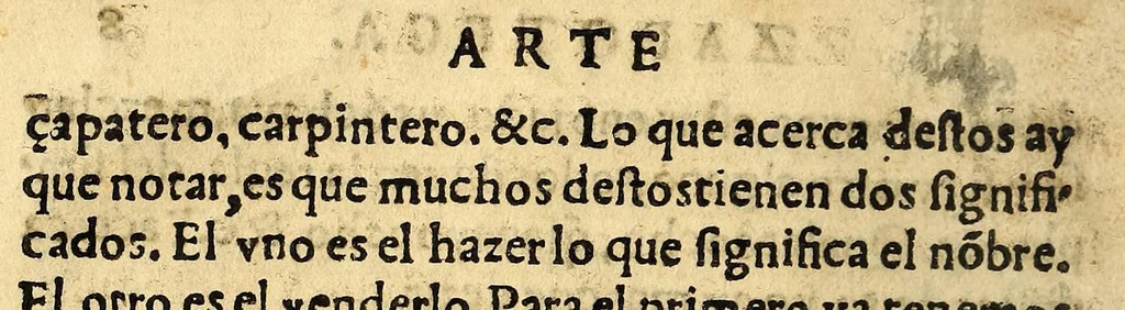 An illustration from Arte en lengua zapoteca,, 1578, leaf 34