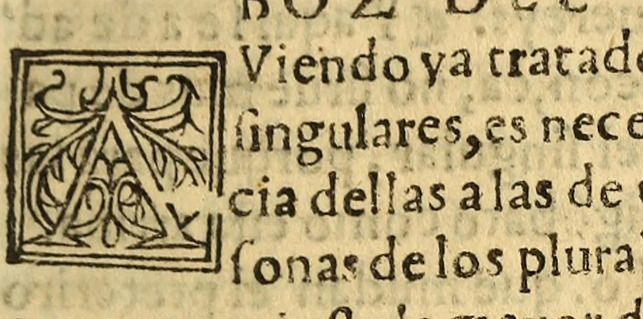 An illustration from Arte en lengua zapoteca,, 1578, leaf 55