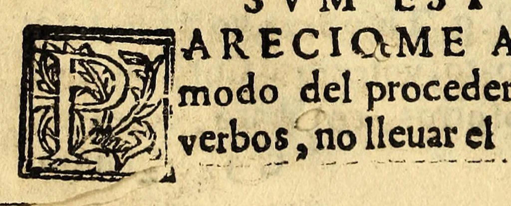 An illustration from Arte en lengua zapoteca,, 1578, leaf 56