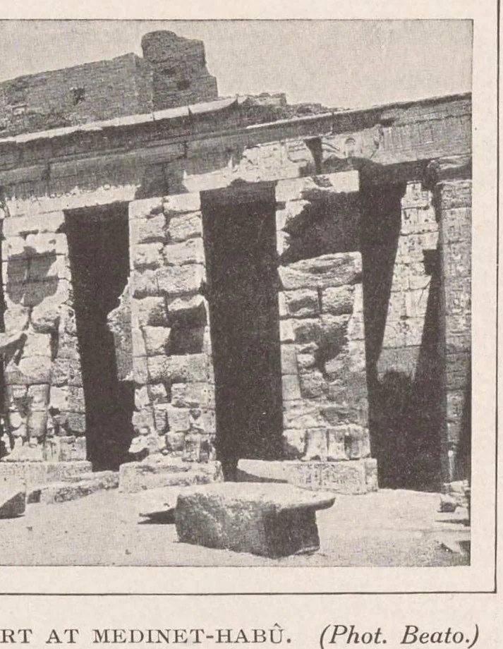 An illustration from Art in Egypt, 1912, leaf 148