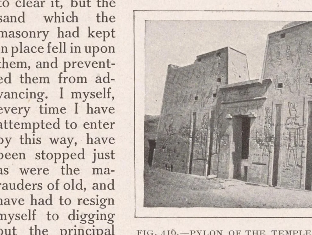An illustration from Art in Egypt, 1912, leaf 245