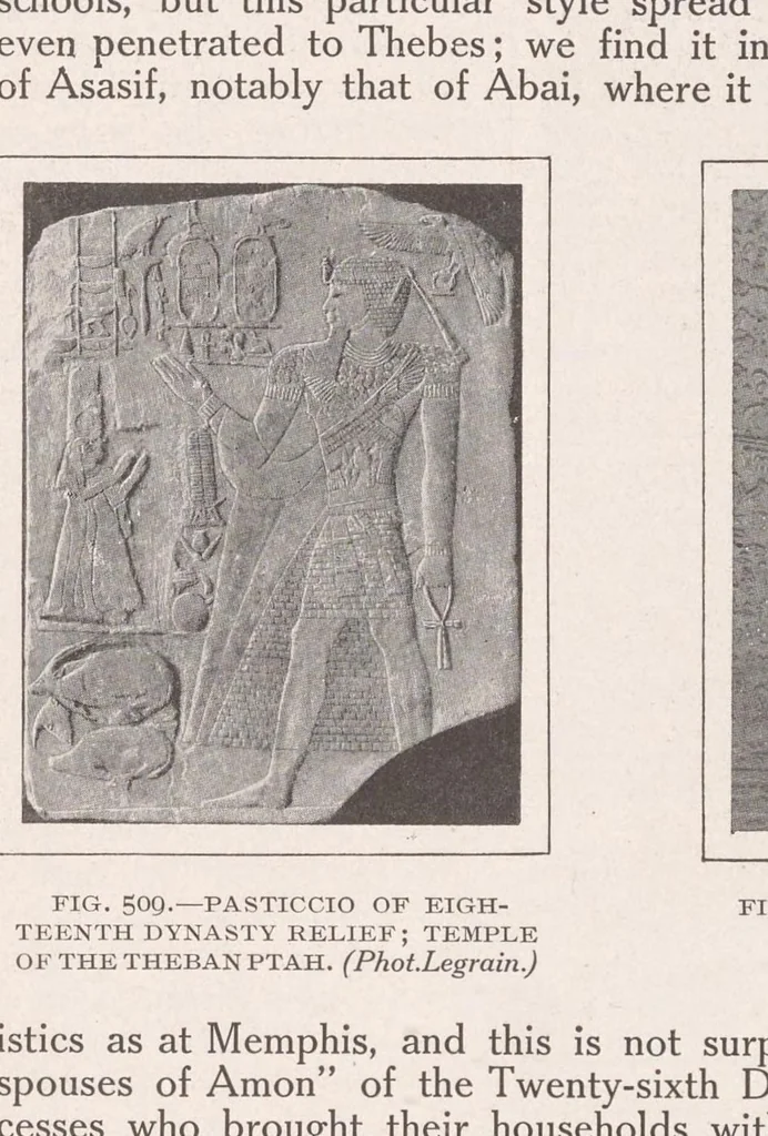 An illustration from Art in Egypt, 1912, leaf 293