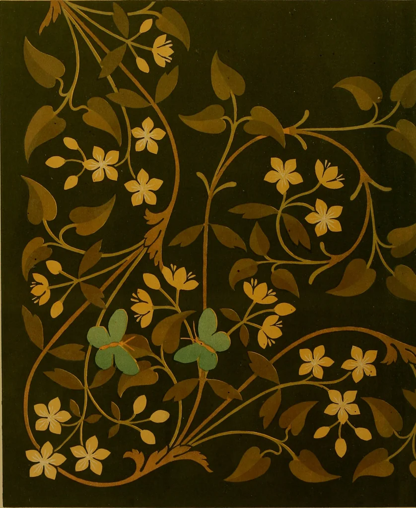 An illustration from Art embroidery: a treatise on the revived practice of decorative needlework, 1878, leaf 103