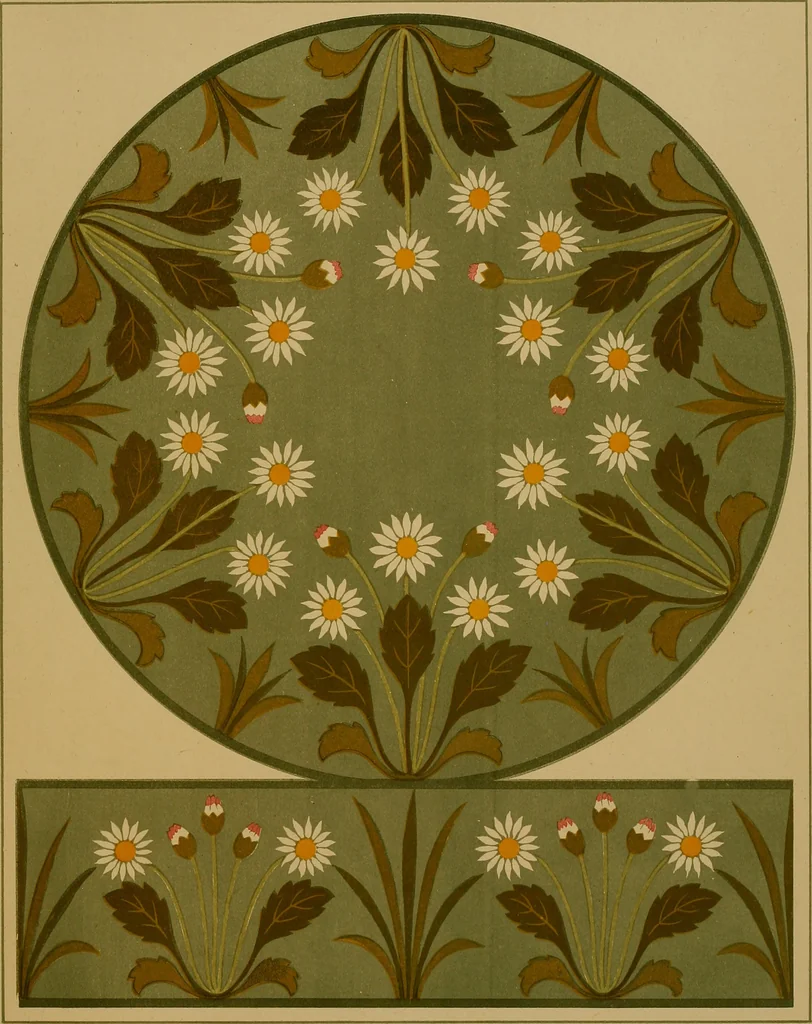An illustration from Art embroidery: a treatise on the revived practice of decorative needlework, 1878, leaf 114