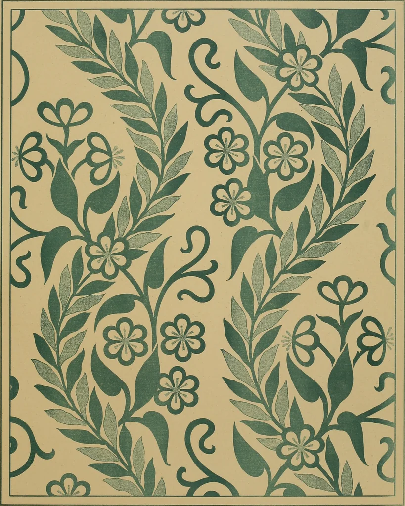 An illustration from Art embroidery: a treatise on the revived practice of decorative needlework, 1878, leaf 92