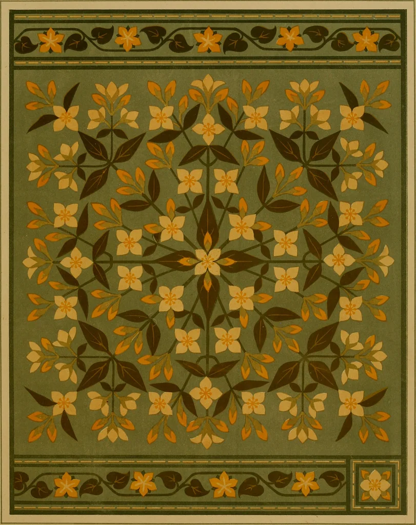 An illustration from Art embroidery: a treatise on the revived practice of decorative needlework, 1878, leaf 98