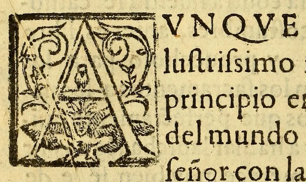 An illustration from Arte mexicana, 1595, leaf 12