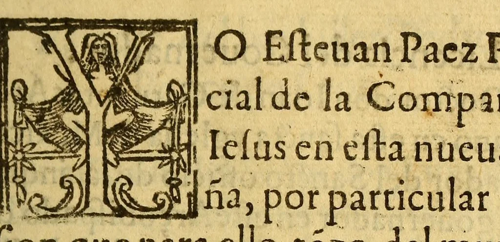 An illustration from Arte mexicana, 1595, leaf 9