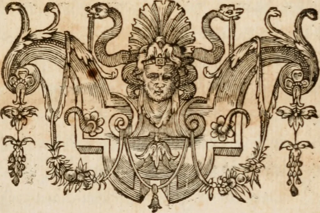 An illustration from Artemidori Daldiani & Achmetis Sereimi f. Oneirocritica, 1603, leaf 10