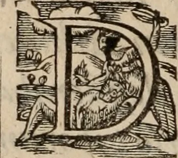 An illustration from Artemidori Daldiani & Achmetis Sereimi f. Oneirocritica, 1603, leaf 13
