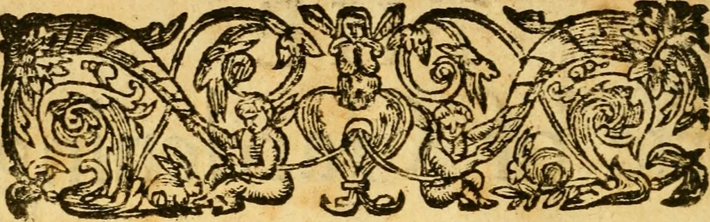 An illustration from The arte of gardening, whereunto is added much necessarie matter, with a number of secrets: and the phisicke helps belonging to each hearb, which are easily prepared. Heer-vnto is annexed two proper treatises, the first intituled The meruailous gouerment, propertie, & benefite of bees, with the rare secrets of the honie and waxe: the other, The yearly coniectures, verie necessary for husband-men. To these is likewise joyned a Treatise of the arte of graffing and planting of trees, 1608, leaf 9