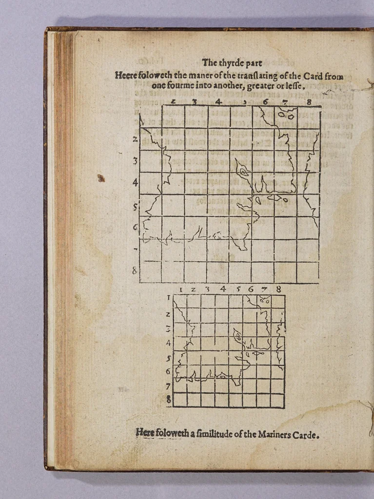 An illustration from The arte of nauigation. : conteyning a compendious description of the sphere, : with the making of certayne instruments and rules for nauigations, and exemplifyed by many demonstrations., 1589, leaf 142