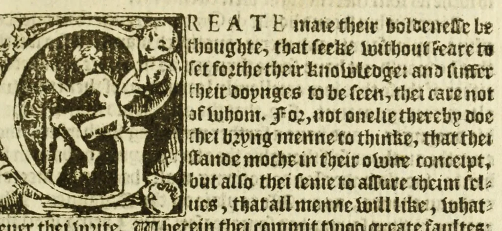 An illustration from The arte of rhetorique : for the use of all soche as are studious of eloquence, 1562, leaf 13