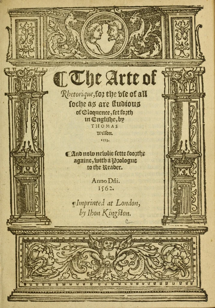 An illustration from The arte of rhetorique : for the use of all soche as are studious of eloquence, 1562, leaf 7