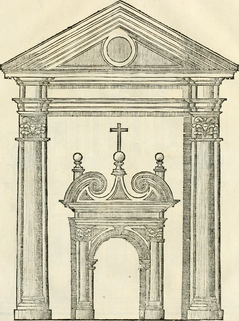 An illustration from Arte y uso de arquitectura, 1796, leaf 164