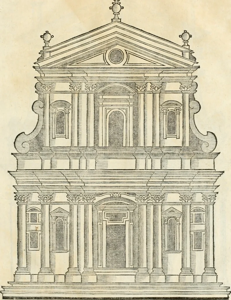 An illustration from Arte y uso de arquitectura, 1796, leaf 166