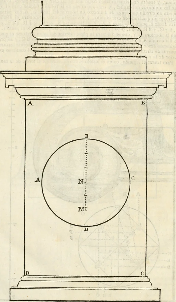 An illustration from Arte y uso de arquitectura, 1796, leaf 82