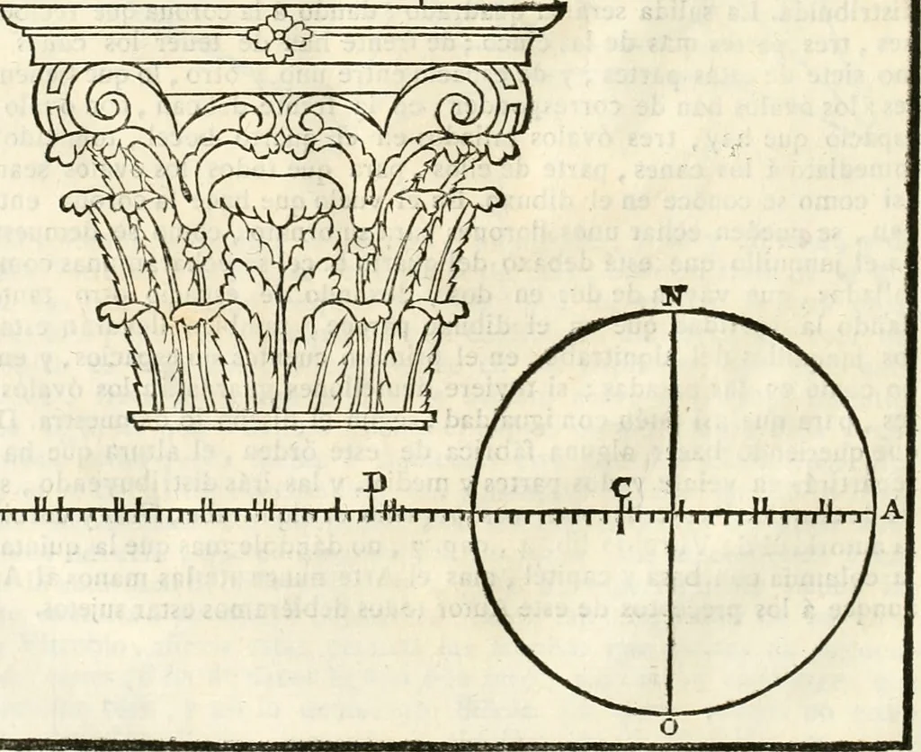 An illustration from Arte y uso de arquitectura, 1796, leaf 93