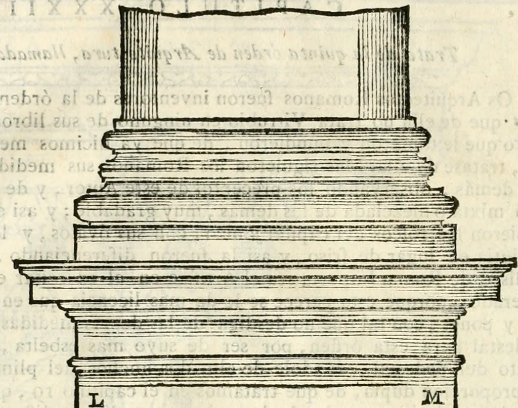 An illustration from Arte y uso de arquitectura, 1796, leaf 95