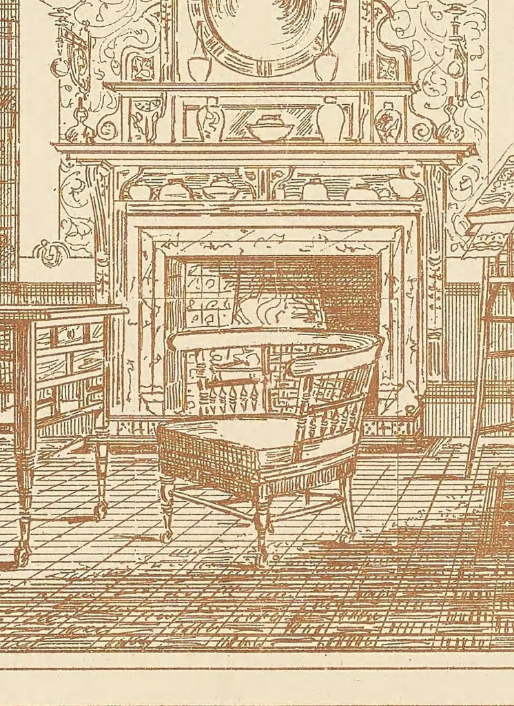 An illustration from Art furniture from designs by E.W. Godwin and others : with hints and suggestions on domestic furniture and decoration, 1877, leaf 29