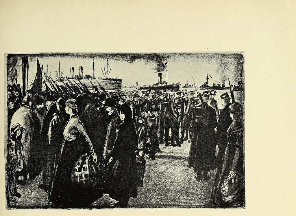 An illustration from Art and the great War, 1919, leaf 195